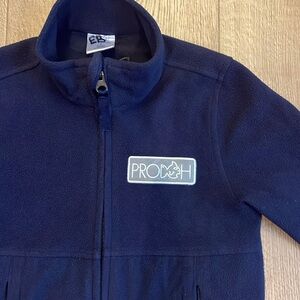 Boys Prodoh navy blue fleece jacket size 5